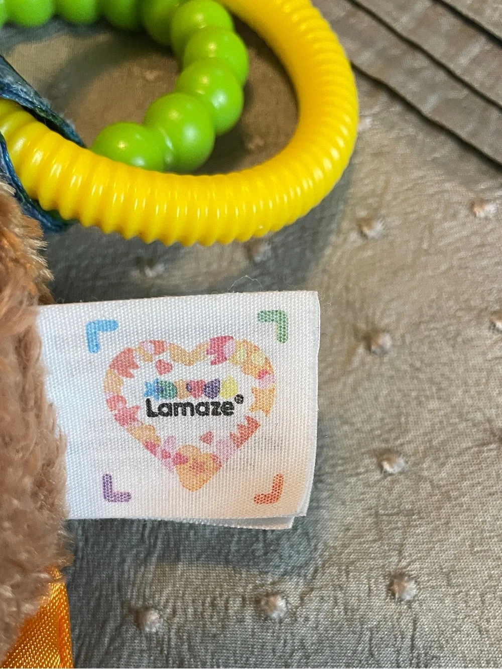 Lamaze Mortimer Moose Clip On Sensory Crinkle & Teether Toy